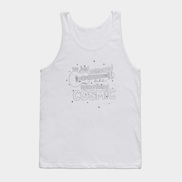 Something Cosmic - black Tank Top by djchikart